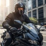 مجموعة قفازات دراجة نارية معززة + قناع رأس قابل للتنفس - Image 4