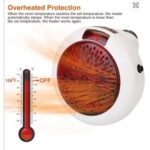 مدفأة كهربائية صغيرة محمولة - Image 3